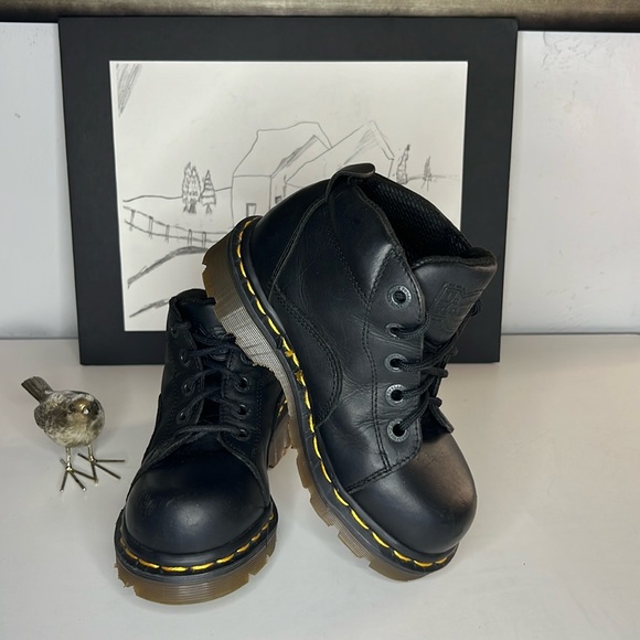 Dr. Martens Other - Dr.MARTENS 8444 Lace-up High Top Black Leather Boots Kids Size 13